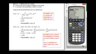 Computing Binomial Probabilies with a TI83 [upl. by Neerak]