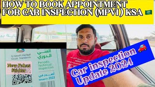 HOW TO BOOK APPOINTMENT FOR MOTOR INSPECTION  MVPI  LATEST UPDATE OCT 2023 [upl. by Htrahddis]