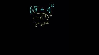 Raising A Complex Number To A Power maths complexanalysis complexnumbers [upl. by Nnairrehs906]