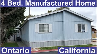 Mobile homes for sale in Ontario CA 4 Bed 2 Bath COUNTRY MEADOWS 1855 E Riverside Dr Ontario 91761 [upl. by Einwat111]