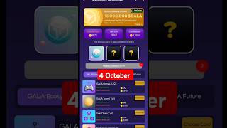 TitleGala Coin Combo Today 4 October  Gala GALA Coin Card galacoin combo airdrop [upl. by Lledniuq163]