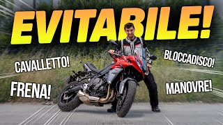 COME EVITARE LE CADUTE DA FERMO IN MOTO 😫 [upl. by Timofei]