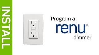 Leviton Presents How to Program a Renu® Dimmer Switch [upl. by Giulio864]