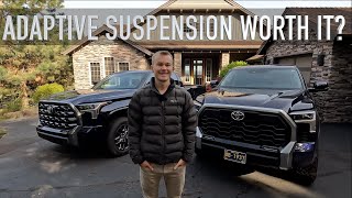 Adaptive Suspension vs Standard  2022 Toyota Tundra [upl. by Anaid]