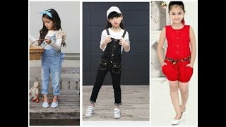 Top And Stylish Jumpsuit Designs For Kids Girl 20182019 [upl. by Macguiness955]