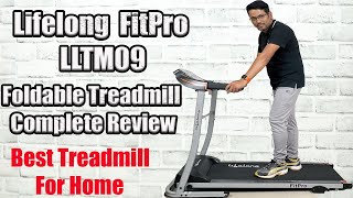 Lifelong FitPro LLTM09 Foldable Design Motorized Treadmill Complete Review  Best Treadmill for Home [upl. by Elocal]