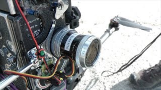 16mm Bolex Film Camera on Drone and Gimbal [upl. by Harima]