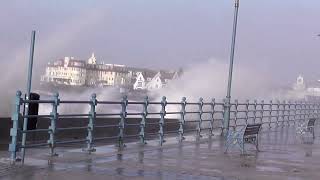 Porthcawl storm surge January 6th 2014 Part 1 [upl. by Anthiathia]