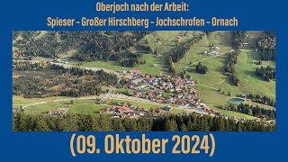 Oberjoch nach der Arbeit Spieser  Großer Hirschberg  Jochschrofen  Ornach 09 Oktober 2024 ￼ [upl. by Strait]