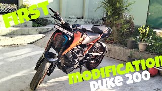 Duke 200 Bs6 Modification First ❤️ Ktm Duke 200 modified 🔥 [upl. by Hamon]