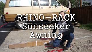 RHINORACK Sunseeker Awning  Part 1  Unbox and Install [upl. by Garvy]