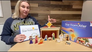 The Christmas Star from Afar Advent Calendar And Playset  13 Piece Christmas Nativity Playset [upl. by Leyameg]