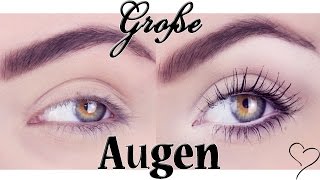 Augen GRÖßER schminken I Hannah Black [upl. by Acsirp682]