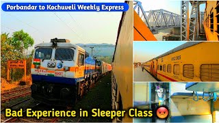 Porbandar Kochuveli Weekly Express  Porbandar to Shoranur Junction  Sleeper Class Journey [upl. by Akemal]