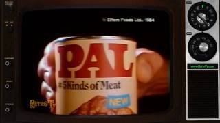 1984  PAL Dog Food  5 Kinds of Meat [upl. by Ahteres]