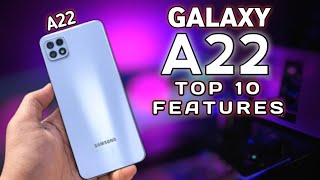 Samsung Galaxy A22 Top 10 Features  Hidden Tips And Tricks  You Need To Know [upl. by Tena]