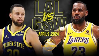 Golden State Warriors vs Los Angeles Lakers Full Game Highlights  April 9 2024  FreeDawkins [upl. by Conway]