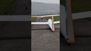 A Wobbly Takeoff Run glider gliding aviation flying flight plane aeroplane airplane shorts [upl. by Dronski]