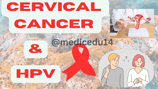 HPV CERVICAL CANCER ampHPV CAUSE SYMPTOMS MANAGEMENT medicedu14hpvvaccine cervicalcancersymptoms [upl. by Crandall]