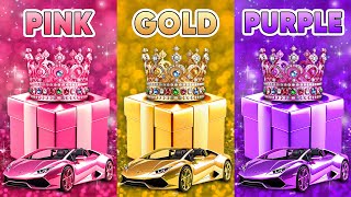 Choose Your Gift Pink Gold or Purple 💗⭐️💜 How Lucky Are You 😱 Quiz Shiba [upl. by Nnylsaj]