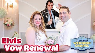 Tom amp Denises Elvis Vow Renewal in Las Vegas  Graceland Chapel [upl. by Albers]