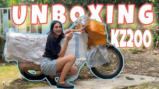 UNBOXING KAWASAKI BINTER MERZY  KZ200 [upl. by Neelyak]