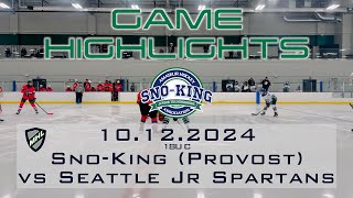 Oct 12 2024  MHL Game 2  18U C  Seattle Jr Spartans  SnoKing Provost  HIGHLIGHTS [upl. by Aivila]