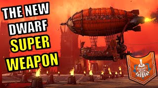 The Dwarfs Thunderbarge is a SUPER WEAPON  Thrones of Decay DLC  Total War Warhammer 3 [upl. by Kcinom]