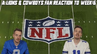 A Lions amp Cowboys Fan Reaction to NFL Week 6 [upl. by Phillane]