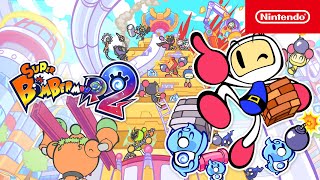 SUPER BOMBERMAN R2 Nintendo Switch Lite Gameplay [upl. by Nodnarbal348]