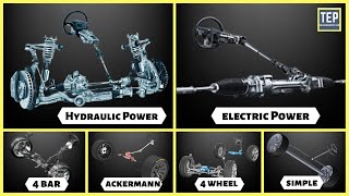 Every Steering System Explained  Power Steering Four Bar Ackermann Four Wheel Steering [upl. by Clint536]