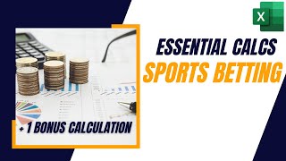 How to Create an Excel Sports Betting Calculation Spreadsheet [upl. by Biddick]