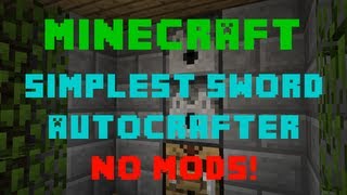 Minecraft  Simple Automatic Crafting System NO MODS  TutorialHow to  XboxPC [upl. by Aisad]