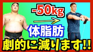 【激痩せ】相撲取りだった僕が50キロ減量したダイエット方法を特別に公開します！！！ [upl. by Wimsatt]