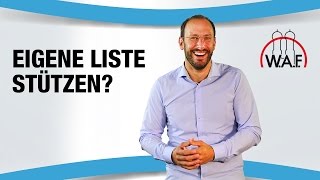 Darf ein Wahlkandidat seine eigene Liste stützen  Betriebsrat Video [upl. by Godbeare101]