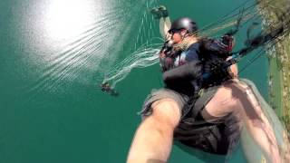 paragliding accident fall into the canopy  slow motion [upl. by Llerrud476]