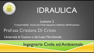 Idraulica Lezione n 2 [upl. by Ennairak]