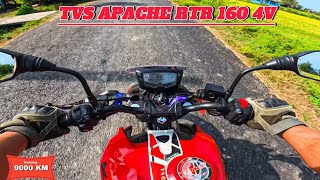 TVS APACHE RTR 160 4V RIDE REVIEW  TVS RTR160 4V PRICE [upl. by Assirem633]