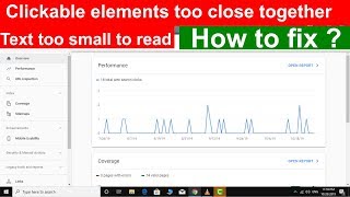 How to fix Text too small to readClickable elements too close together Google search console video [upl. by Yesmar]