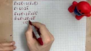 virtuallymathcom how to solve a vector equation [upl. by Ahsiyn84]