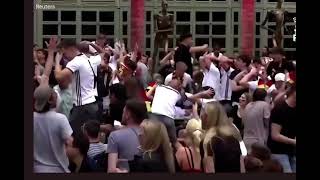 German fan cam reaction to Müller’s miss vs England… sit back and enjoy [upl. by Calabresi]