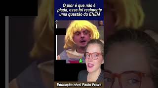 Questão do Enem com ideologia de Esquerda [upl. by Cammy900]