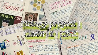 Biology project  Class 12  CBSE [upl. by Oknuj]