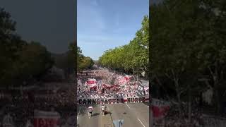 Karawane Cannstatt vor Spiel gegen Mainz 05 vfb vfbstuttgart bundesliga football [upl. by Keslie]