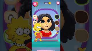 Lisa Simpson makeover by my Talking Angela 2 angela2 cosplay shorts [upl. by Anehs254]