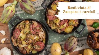 Rosticciata di zampone di Modena e carciofi una variante golosa per servire un prodotto di qualità [upl. by Apurk818]