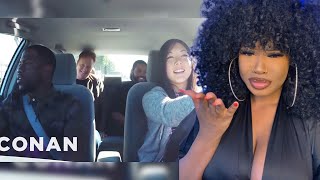 FIRST TIME REACTING TO  ICE CUBE KEVIN HART amp CONAN HELP A STUDENT DRIVER  REACTION [upl. by Attenyt]