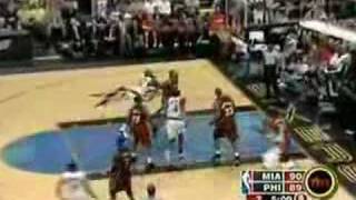 Allen Iverson 38pts 16asts vs Dwyane Wade Shaq Heat 0405 [upl. by Persian220]