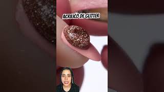 Acrilico de glitter nails fyp parati shortsvideo [upl. by Oznohpla]