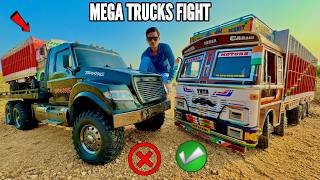 RC TATA 4825 Biggest Truck Vs Traxxas Ultimate Mega Truck Vs 5 Offroad RC Cars  Chatpat Toy Tv [upl. by Iseabal797]